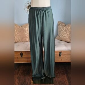 Silk Laundry Green Bias Cut Pants